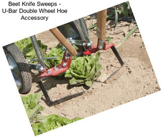 Beet Knife Sweeps - U-Bar Double Wheel Hoe Accessory