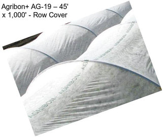 Agribon+ AG-19 – 45\' x 1,000\' - Row Cover