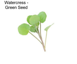 Watercress - Green Seed