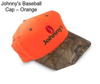 Johnny\'s Baseball Cap – Orange