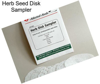 Herb Seed Disk Sampler