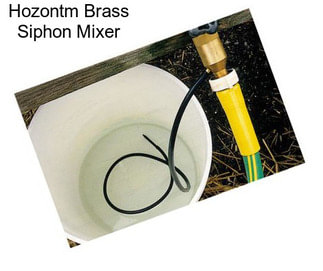 Hozontm Brass Siphon Mixer