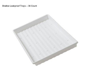 Shallow Leakproof Trays – 36 Count