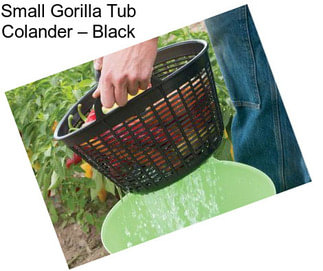Small Gorilla Tub Colander – Black