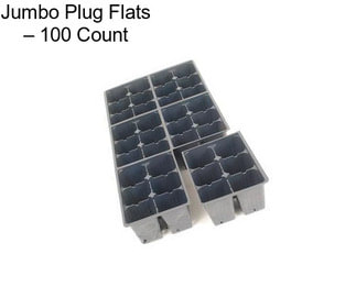 Jumbo Plug Flats – 100 Count