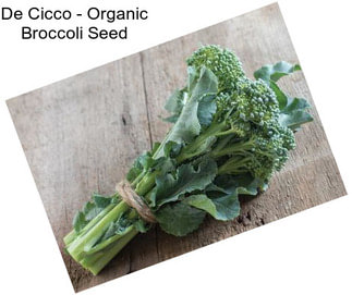 De Cicco - Organic Broccoli Seed