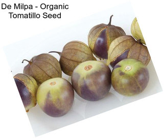 De Milpa - Organic Tomatillo Seed