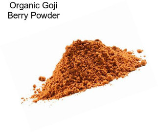 Organic Goji Berry Powder