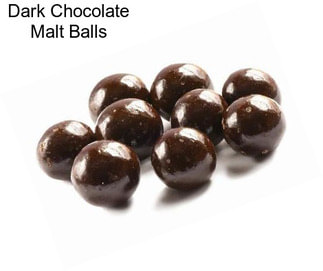 Dark Chocolate Malt Balls