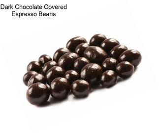 Dark Chocolate Covered Espresso Beans