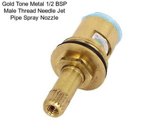 Gold Tone Metal 1/2 BSP Male Thread Needle Jet Pipe Spray Nozzle