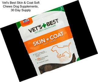 Vet\'s Best Skin & Coat Soft Chews Dog Supplements, 30 Day Supply