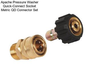 Apache Pressure Washer Quick-Connect Socket Metric QD Connector Set