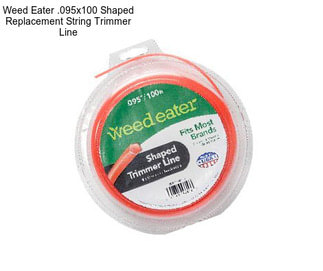 Weed Eater .095x100 Shaped Replacement String Trimmer Line