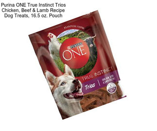 Purina ONE True Instinct Trios Chicken, Beef & Lamb Recipe Dog Treats, 16.5 oz. Pouch