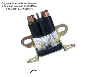 Briggs & Stratton 5410K Genuine 4 Terminal Solenoid 745001MA - Fits Most 12-Volt Starters