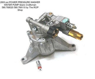 2800 psi POWER PRESSURE WASHER WATER PUMP Sears Craftsman 580.768020 580.768110 by The ROP Shop