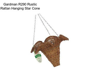 Gardman R290 Rustic Rattan Hanging Star Cone