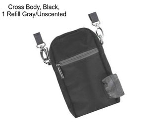 Cross Body, Black, 1 Refill Gray/Unscented