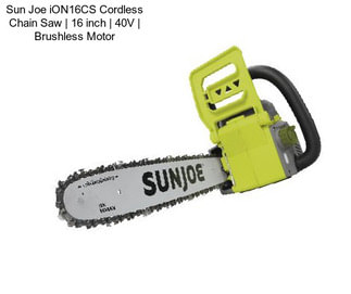 Sun Joe iON16CS Cordless Chain Saw | 16 inch | 40V | Brushless Motor