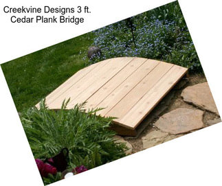 Creekvine Designs 3 ft. Cedar Plank Bridge