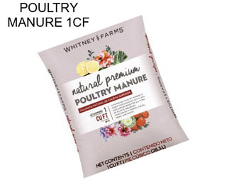 POULTRY MANURE 1CF