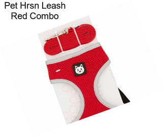 Pet Hrsn Leash Red Combo