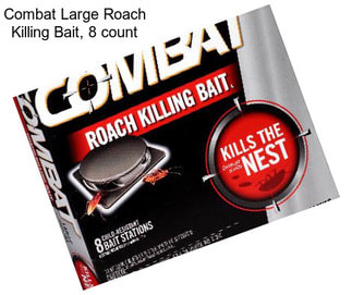 Combat Large Roach Killing Bait, 8 count