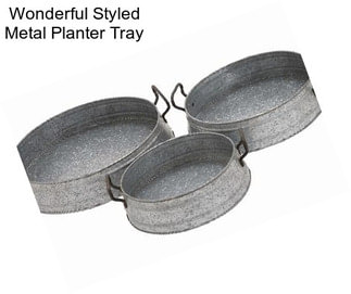 Wonderful Styled Metal Planter Tray