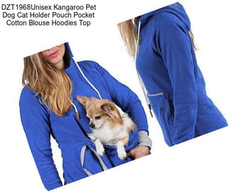 DZT1968Unisex Kangaroo Pet Dog Cat Holder Pouch Pocket Cotton Blouse Hoodies Top