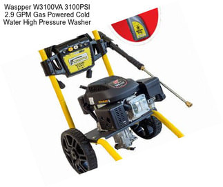 Waspper W3100VA 3100PSI 2.9 GPM Gas Powered Cold Water High Pressure Washer