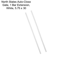 North States Auto-Close Gate, 1 Bar Extension, White, 5.75\