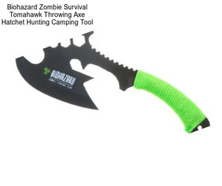 Biohazard Zombie Survival Tomahawk Throwing Axe Hatchet Hunting Camping Tool