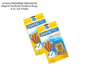 (2 Pack) PEDIGREE DENTASTIX Original Toy/Small Treats for Dogs, 6 oz. (24 Treats)