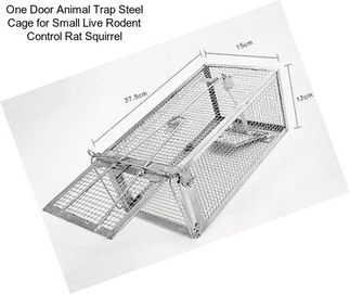 One Door Animal Trap Steel Cage for Small Live Rodent Control Rat Squirrel