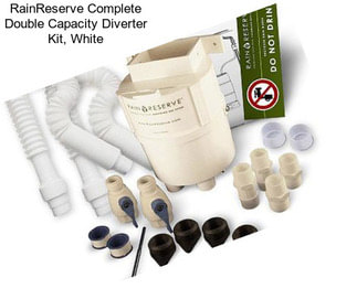RainReserve Complete Double Capacity Diverter Kit, White