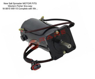 New Salt Spreader MOTOR FITS Western Fisher Sno-way W-8815 W8115 Complete with Wir...