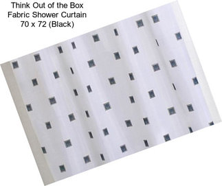 Think Out of the Box Fabric Shower Curtain 70\