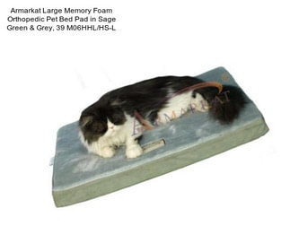 Armarkat Large Memory Foam Orthopedic Pet Bed Pad in Sage Green & Grey, 39\