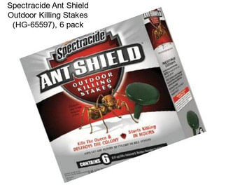 Spectracide Ant Shield Outdoor Killing Stakes (HG-65597), 6 pack