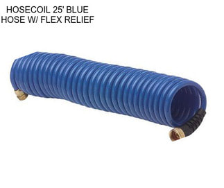 HOSECOIL 25\' BLUE HOSE W/ FLEX RELIEF