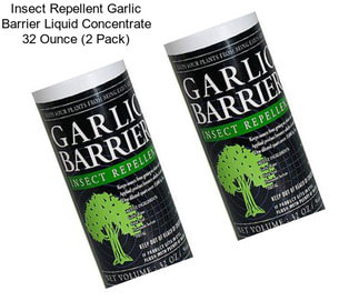 Insect Repellent Garlic Barrier Liquid Concentrate 32 Ounce (2 Pack)