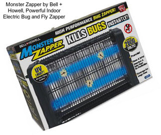 Monster Zapper by Bell + Howell, Powerful Indoor Electric Bug and Fly Zapper