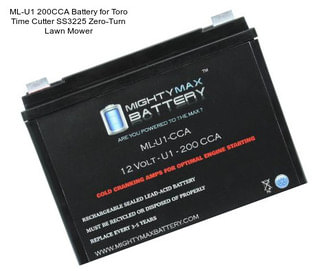 ML-U1 200CCA Battery for Toro Time Cutter SS3225 Zero-Turn Lawn Mower