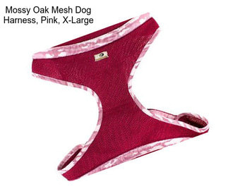 Mossy Oak Mesh Dog Harness, Pink, X-Large