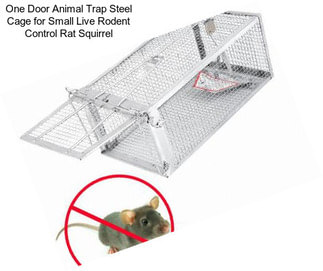One Door Animal Trap Steel Cage for Small Live Rodent Control Rat Squirrel