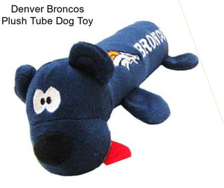 Denver Broncos Plush Tube Dog Toy