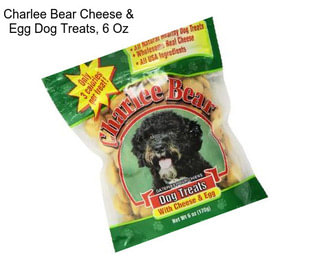 Charlee Bear Cheese & Egg Dog Treats, 6 Oz