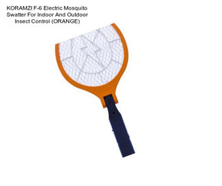 KORAMZI F-6 Electric Mosquito Swatter For Indoor And Outdoor Insect Control (ORANGE)