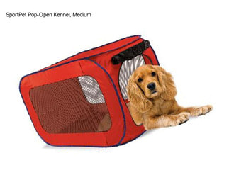 SportPet Pop-Open Kennel, Medium